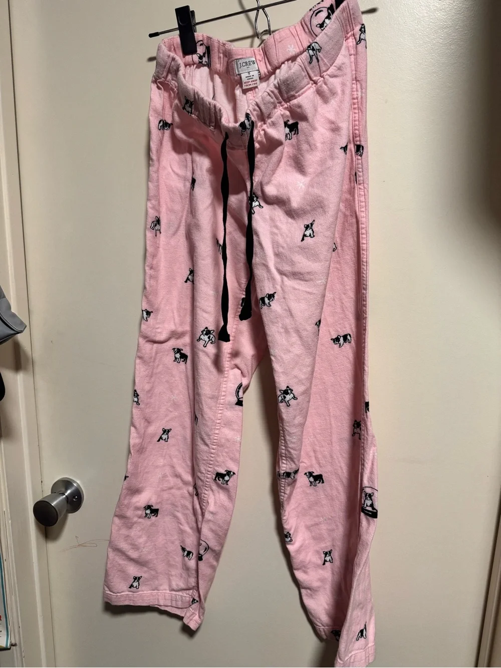 J. Crew Pink Dog-Print Lounge Pants - Picture 4 of 7